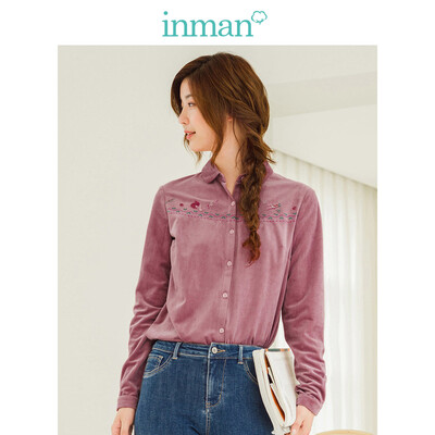 INMAN 2018 winter new literary fan cute embroidered suede fit long-sleeved shirt shirt female 18840VP11404 dark pink
INMAN 2018 winter new literary fan cute embroidered suede fit long-sleeved shirt shirt female 18840VP11404 dark pink