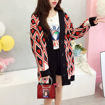 2018 new autumn&winter love knitted cardigan with long languid easy v-neck simple&thick sweater jacket
2018 new autumn&winter love knitted cardigan with long languid easy v-neck simple&thick sweater jacket