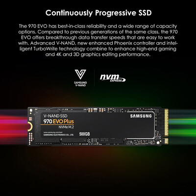 SAMSUNG MZ-V7S1T0B 970 EVO NVMe PCIe M2 2280 SSD 1TB Internal Solid State Disk Hard Drive Laptop SSD
SAMSUNG MZ-V7S1T0B 970 EVO NVMe PCIe M2 2280 SSD 1TB Internal Solid State Disk Hard Drive Laptop SSD