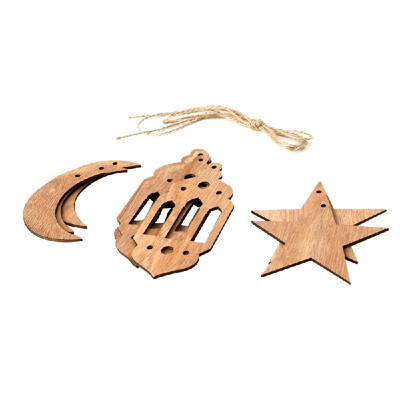 Wooden Eid Mubarak Hanging Pendant Ramadan Crescent Pattern DIY Crafts Ornament with Rope Festival Decoration
Wooden Eid Mubarak Hanging Pendant Ramadan Crescent Pattern DIY Crafts Ornament with Rope Festival Decoration