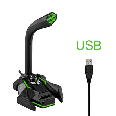 Wired Tabletop Desktop Microphone Condenser Mic Professional USB Cable Studio With LED Gaming Light Mikrafon for Computer Record
Wired Tabletop Desktop Microphone Condenser Mic Professional USB Cable Studio With LED Gaming Light Mikrafon for Computer Record