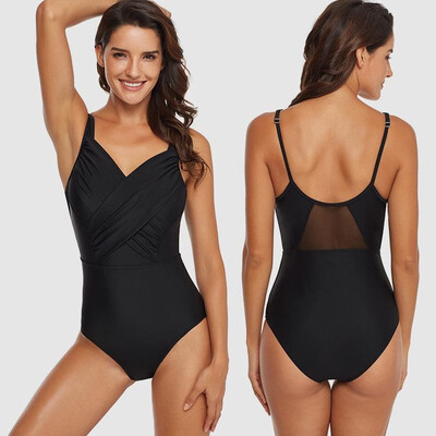 Sexy Women Solid Color One Piece Swimsuit V Neck Push Up Backless Bathing Monokini Swimwear
Sexy Women Solid Color One Piece Swimsuit V Neck Push Up Backless Bathing Monokini Swimwear