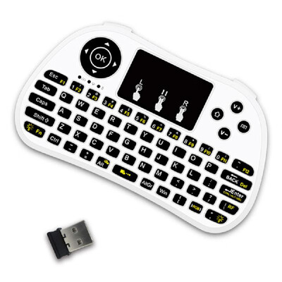 P9 24G RF Wireless Keyboard Flash Blacklit Keyboard w Touchpad Mouse Combo Multimedia Keys Handheld Remote Control for Android T
P9 24G RF Wireless Keyboard Flash Blacklit Keyboard w Touchpad Mouse Combo Multimedia Keys Handheld Remote Control for Android T