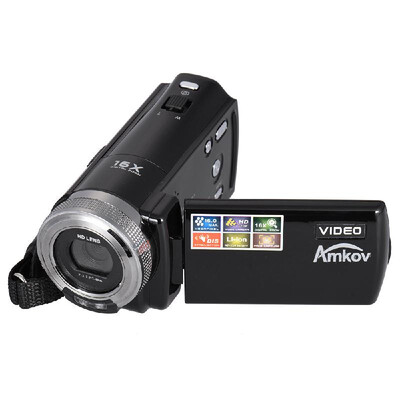 AMKOV DV163 27 Inch LCD Screen 720P 16MP 16X Digital Zoom Anti-shake Digital Video DV Camera Camcorder
AMKOV DV163 27 Inch LCD Screen 720P 16MP 16X Digital Zoom Anti-shake Digital Video DV Camera Camcorder