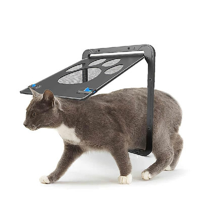 Pet Screen Door Magnetic Flap Screen Automatic Lockable Black Door for Small Cat Kitten Puppy
Pet Screen Door Magnetic Flap Screen Automatic Lockable Black Door for Small Cat Kitten Puppy
