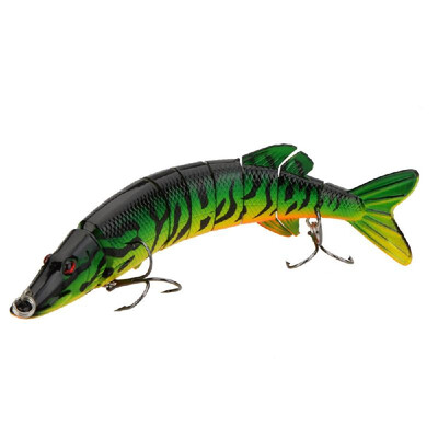 Lixada 8" 20cm 66g Lifelike Multi-jointed 8-segement Pike Muskie Fishing Lure Swimbait Crankbait Hard Bait Fish Treble Hook Tack
Lixada 8" 20cm 66g Lifelike Multi-jointed 8-segement Pike Muskie Fishing Lure Swimbait Crankbait Hard Bait Fish Treble Hook Tack