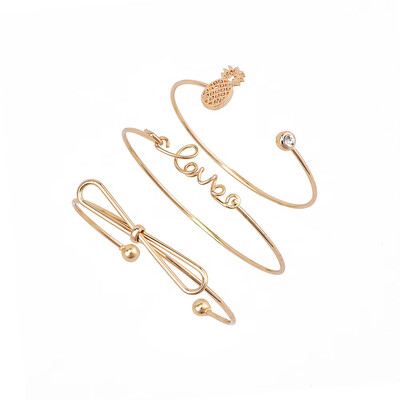 3pcs Braclet Set Stainless Steel Crystal Braclet Star Moon Love Wedding Cuff Bangle Bracelet
3pcs Braclet Set Stainless Steel Crystal Braclet Star Moon Love Wedding Cuff Bangle Bracelet