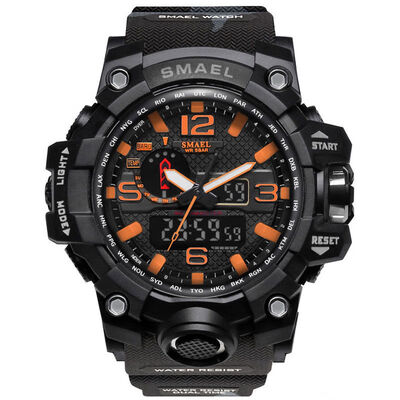 SMAEL Mens Digital Wristwatch Multifuntional Outdoor Sport Watch Dual Display Waterproof
SMAEL Mens Digital Wristwatch Multifuntional Outdoor Sport Watch Dual Display Waterproof