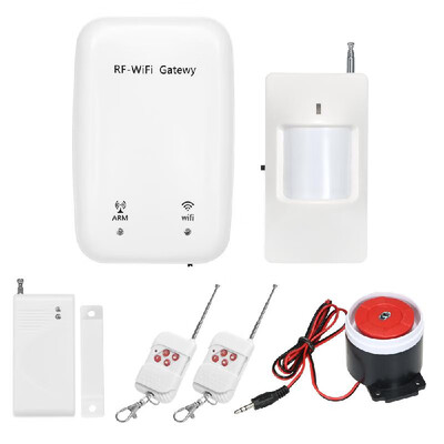 RF WIFI Gateway Smart Alarm System Door Sensor PIR Motion Sensor Phone APP Remote Control Smart Home Security Alarm System
RF WIFI Gateway Smart Alarm System Door Sensor PIR Motion Sensor Phone APP Remote Control Smart Home Security Alarm System
