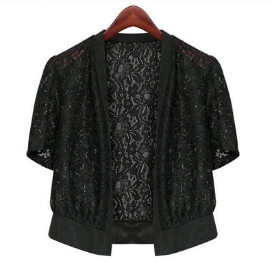 Womens Summer Short Sleeve Lace Loose Floral Shawl Short Cardigan Small shawl Tops Blouse
Womens Summer Short Sleeve Lace Loose Floral Shawl Short Cardigan Small shawl Tops Blouse