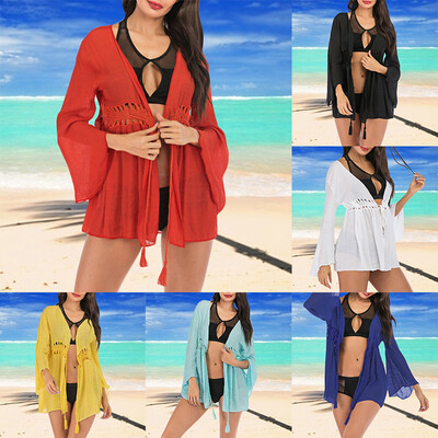 New Women Kimono Cardigan Solid Hollow Out Boho Loose Outerwear Beachwear Bikini Cover Up
New Women Kimono Cardigan Solid Hollow Out Boho Loose Outerwear Beachwear Bikini Cover Up