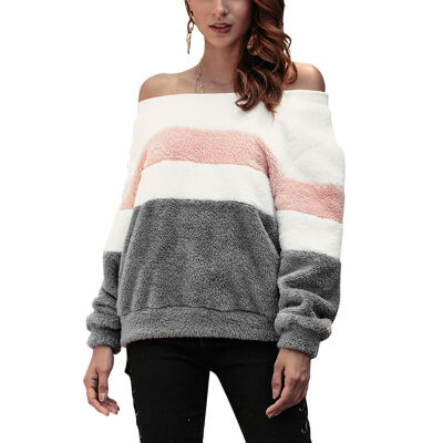 Women Stripe Print Hoodies Round Neck Pullover Long Sleeve Casual Solid Color Loose Tops
Women Stripe Print Hoodies Round Neck Pullover Long Sleeve Casual Solid Color Loose Tops