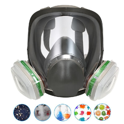 6800 Full Facepiece Respirator Full Face Mask with 2Pcs Vapor Filter Cartridge Filter Cotton Cover Personal Protective Equippment
6800 Full Facepiece Respirator Full Face Mask with 2Pcs Vapor Filter Cartridge Filter Cotton Cover Personal Protective Equippment