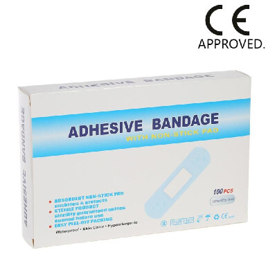 100PCS Flexible Waterproof Adhesive Bandages Strips Sterile Breathable 7219cm Bandages First Aid CE Approved
100PCS Flexible Waterproof Adhesive Bandages Strips Sterile Breathable 7219cm Bandages First Aid CE Approved
