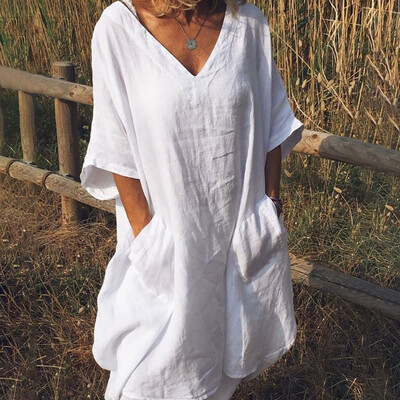 Starmoon Women Casual Loose Linen Soild V Neck Button Short Sleeve Shirt Blouse Tops
Starmoon Women Casual Loose Linen Soild V Neck Button Short Sleeve Shirt Blouse Tops