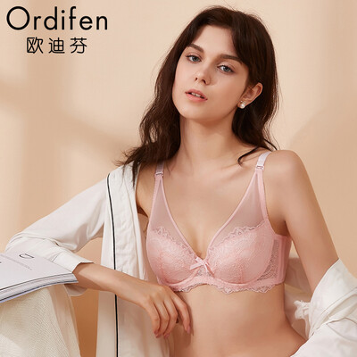 Ou Difen thin section bra 2018 new ladies sexy large size underwear women gathered bra lace breathable thin bra bra XB8357 clear purple 3475D
Ou Difen thin section bra 2018 new ladies sexy large size underwear women gathered bra lace breathable thin bra bra XB8357 clear purple 3475D