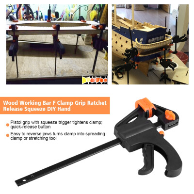 Plastic Woodworking Clip Bar F Clamp Grip Quick Ratchet Release Squeeze DIY Hand Gadget ToolWoodworking ClampWoodworking F Clamp
Plastic Woodworking Clip Bar F Clamp Grip Quick Ratchet Release Squeeze DIY Hand Gadget ToolWoodworking ClampWoodworking F Clamp