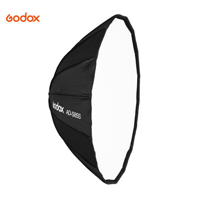 Godox AD-S85S 85cm335in Portable Deep Parabolic Softbox Umbrella Godox Mount Fast Installation Silver Reflector for Godox AD400P
Godox AD-S85S 85cm335in Portable Deep Parabolic Softbox Umbrella Godox Mount Fast Installation Silver Reflector for Godox AD400P