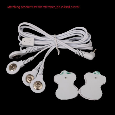 Electrode Lead Wires Connecting Cables with 4 Buttons for Digital TENS Therapy Machine Massager 35mm Plug Personal Care
Electrode Lead Wires Connecting Cables with 4 Buttons for Digital TENS Therapy Machine Massager 35mm Plug Personal Care