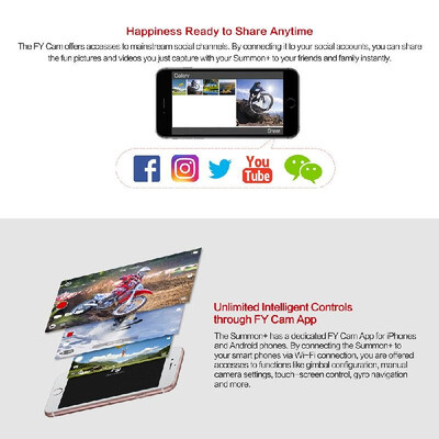 Feiyu SUMMON Stabilized Handheld Action Camera Integrated with 3-Axis Brushless Gimbal 4K 25FPS 16 Mega Pixels 20" HD Display wi
Feiyu SUMMON Stabilized Handheld Action Camera Integrated with 3-Axis Brushless Gimbal 4K 25FPS 16 Mega Pixels 20" HD Display wi