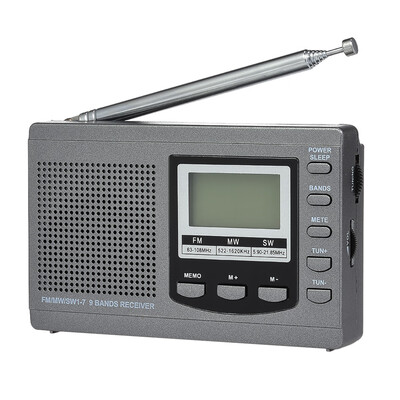 FM AM SW Radio Multiband Digital Stereo Radio Receiver Earphone Output Time Display Alarm Clock External Rotatable Antenna
FM AM SW Radio Multiband Digital Stereo Radio Receiver Earphone Output Time Display Alarm Clock External Rotatable Antenna