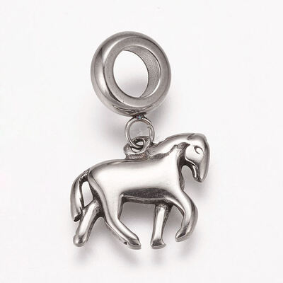 304 Stainless Steel European Dangle Beads Large Hole Pendants Horse Antique Silver 22mm Hole 5mm Pendant 12x15x2mm
304 Stainless Steel European Dangle Beads Large Hole Pendants Horse Antique Silver 22mm Hole 5mm Pendant 12x15x2mm