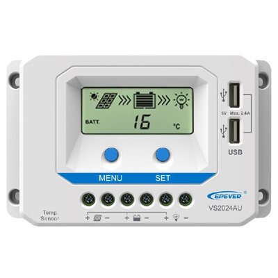 ViewStar-AU Series 10-60A PWM Solar Charge Controller for 12V24V36V48V Solar Panel System LCD Display Negative Grounded Solar
ViewStar-AU Series 10-60A PWM Solar Charge Controller for 12V24V36V48V Solar Panel System LCD Display Negative Grounded Solar