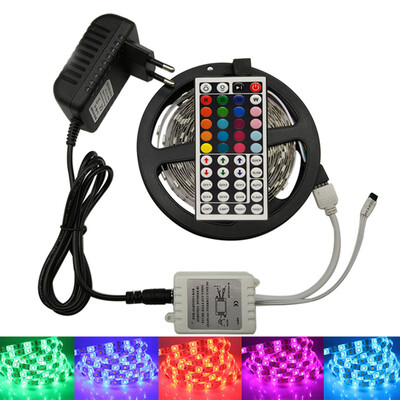 5M LED Strip Lights Waterproof IP65 RGB Color Changing LED Strips with DIY 44 Keys IR Remote Controller&12V Power Supply for I
5M LED Strip Lights Waterproof IP65 RGB Color Changing LED Strips with DIY 44 Keys IR Remote Controller&12V Power Supply for I