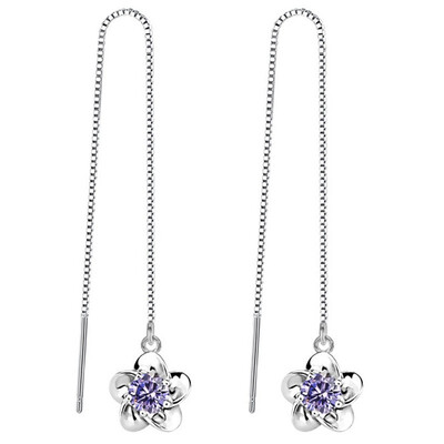 Flower Dangler Drop Earrings For Women Fashion Bride Party Jewelry Gifts CZ Cubic Zirconia Eardrop CJ17
Flower Dangler Drop Earrings For Women Fashion Bride Party Jewelry Gifts CZ Cubic Zirconia Eardrop CJ17