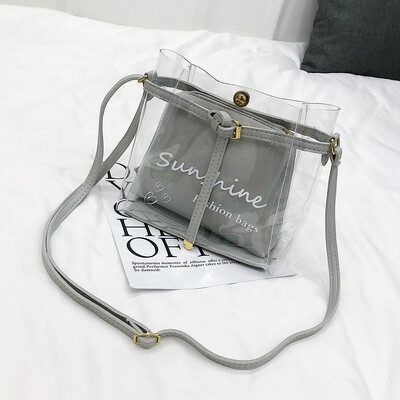 Tailored Women Summer Small Bag Transparent Jelly Bag Wild Simple Shoulder Bag Set 2pcs
Tailored Women Summer Small Bag Transparent Jelly Bag Wild Simple Shoulder Bag Set 2pcs