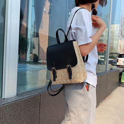 Tailored Women Ladies Fashion Patchwork Straw Shoulder Handbag Backpack Casual Bags
Tailored Women Ladies Fashion Patchwork Straw Shoulder Handbag Backpack Casual Bags