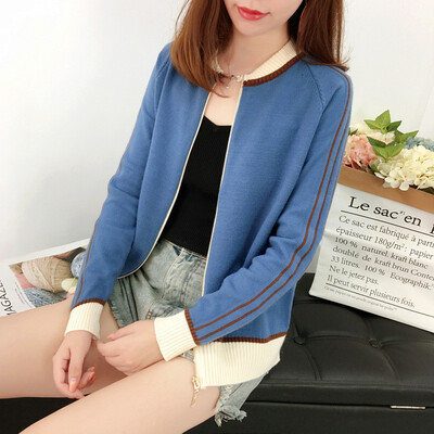 Sweater women autumn winter Korea 2018 new knitted cardigan loose pure color fashion coat baseball long-sleeve blouse
Sweater women autumn winter Korea 2018 new knitted cardigan loose pure color fashion coat baseball long-sleeve blouse
