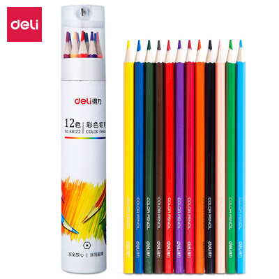 Deli deli 12 color paper barrels student painting art sketch color lead color pencil children coloring color pen painting pen set 68122
Deli deli 12 color paper barrels student painting art sketch color lead color pencil children coloring color pen painting pen set 68122