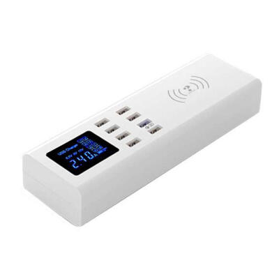 USB Charger Station With 7 USB Ports 1 QC30 Port LED Digital Display For IPhone IPad Smartphone Tablet – UKUSEU Plug
USB Charger Station With 7 USB Ports 1 QC30 Port LED Digital Display For IPhone IPad Smartphone Tablet – UKUSEU Plug
