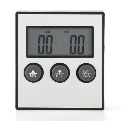 Greensen LCD Digital Display Food Thermometer Temp Time Display with Probe Kitchen Cooking Baking BBQ
Greensen LCD Digital Display Food Thermometer Temp Time Display with Probe Kitchen Cooking Baking BBQ
