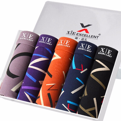 5 pairs 100 Cotton mens underwear boxer briefs with high quality fabric for moisture absorption&sweat release Xiejiaer
5 pairs 100 Cotton mens underwear boxer briefs with high quality fabric for moisture absorption&sweat release Xiejiaer