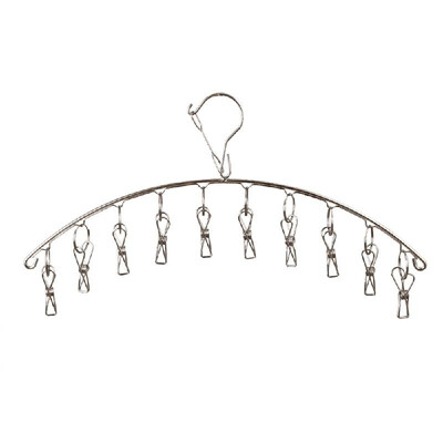 Clothes Hanger 10 Clips Stainless Steel Clothespins Clothes Drying Rack Clothes Hanger for Hanging Socks Baby Clothes Cloth Diaper
Clothes Hanger 10 Clips Stainless Steel Clothespins Clothes Drying Rack Clothes Hanger for Hanging Socks Baby Clothes Cloth Diaper