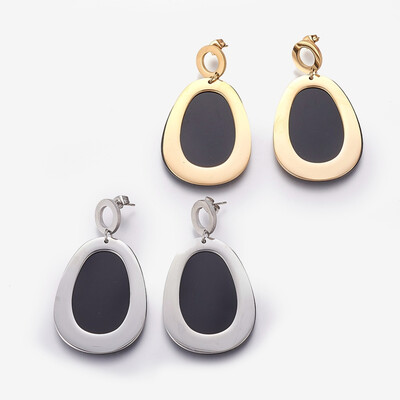 304 Stainless Steel Stud Earrings with Plastic Drop Mixed Color 54mm Pendant 41x30x2mm Pin 08mm
304 Stainless Steel Stud Earrings with Plastic Drop Mixed Color 54mm Pendant 41x30x2mm Pin 08mm