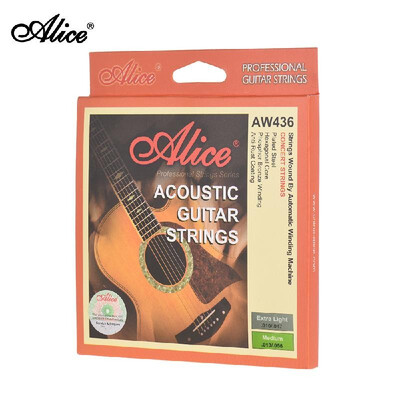 Alice AW436- Professional Guitar Strings Set High Grade Medium Tension 6PCS Steel Strings for Acoustic Guitar
Alice AW436- Professional Guitar Strings Set High Grade Medium Tension 6PCS Steel Strings for Acoustic Guitar