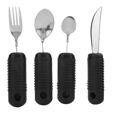 Greensen 4pcs Non Slip Tableware Thicken Handle Metal Cutlery Weighted Utensils for Elderly Use
Greensen 4pcs Non Slip Tableware Thicken Handle Metal Cutlery Weighted Utensils for Elderly Use