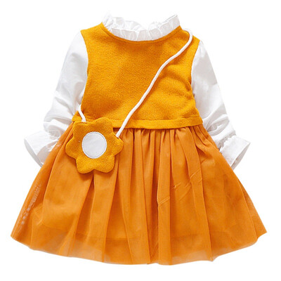 Spring Autumn New Baby Girl Sweet Solid Color Long Sleeve Tutu Dresses Cotton Mesh Comfortable Macrame Collar With Bag Dresses
Spring Autumn New Baby Girl Sweet Solid Color Long Sleeve Tutu Dresses Cotton Mesh Comfortable Macrame Collar With Bag Dresses
