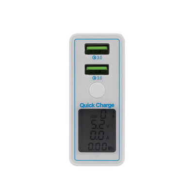 Quick Charge 2 Ports USB Mobile Phone Charger Head Digital Display Intelligent Universal Double Holes QC30 Quick Charge UK Plug
Quick Charge 2 Ports USB Mobile Phone Charger Head Digital Display Intelligent Universal Double Holes QC30 Quick Charge UK Plug