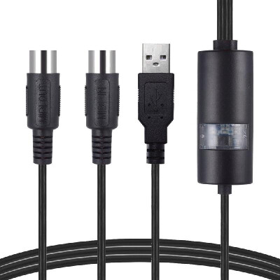 Electric Piano Drum USB IN-OUT MIDI Cable Converter Professional PCLaptop Music Keyboard Adapter Cord for Home Music
Electric Piano Drum USB IN-OUT MIDI Cable Converter Professional PCLaptop Music Keyboard Adapter Cord for Home Music