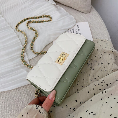 Small bag female new Korean fashion wild rhombic chain single shoulder slung small square bag tide
Small bag female new Korean fashion wild rhombic chain single shoulder slung small square bag tide