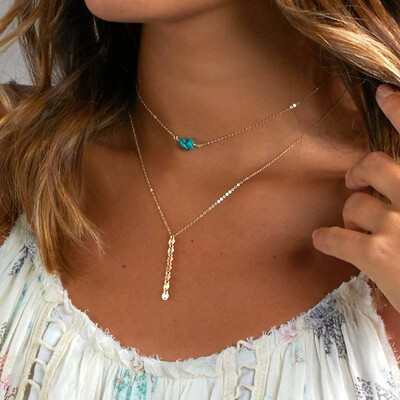 European&American foreign trade new cross-border new turquoise exquisite handmade piece multi-layer necklace necklace female
European&American foreign trade new cross-border new turquoise exquisite handmade piece multi-layer necklace necklace female