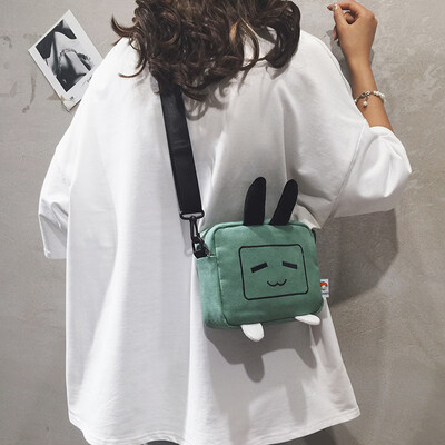 Funny small bag female 2019 new Korean version of the cartoon Harajuku student canvas slung cute mini shoulder bag cute
Funny small bag female 2019 new Korean version of the cartoon Harajuku student canvas slung cute mini shoulder bag cute