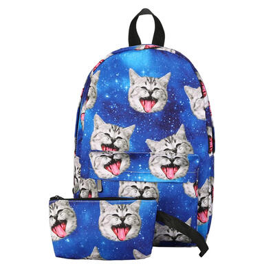 2pcs Women Canvas Preppy Chic Casual Printed Backpack School Bag Clutch Bag
2pcs Women Canvas Preppy Chic Casual Printed Backpack School Bag Clutch Bag