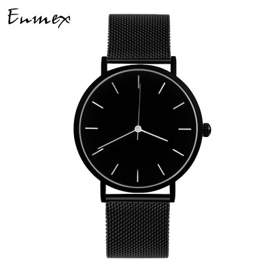 Enmex two-needle light-and-thin steel-woven-quality wrist watch with simple&mysterious feeling during the translation of the
Enmex two-needle light-and-thin steel-woven-quality wrist watch with simple&mysterious feeling during the translation of the