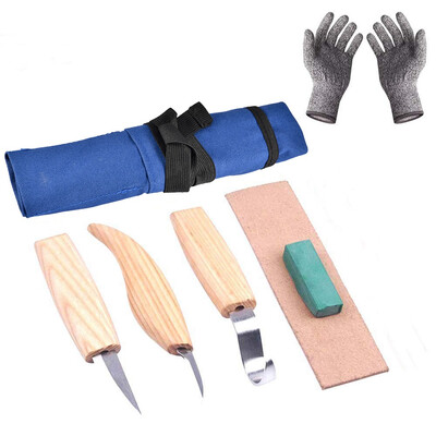 6pcs High Manganese Steel Wooden Carving Tools Cutter Spoon Sharpen Leather Polishing Wax with Cut-proof Gloves Woodworking Craft
6pcs High Manganese Steel Wooden Carving Tools Cutter Spoon Sharpen Leather Polishing Wax with Cut-proof Gloves Woodworking Craft