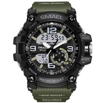 SMAEL Analog-Digital Watch Men Sports 50M Professional Waterproof Quartz Large Dial Hours Military Wristwatches
SMAEL Analog-Digital Watch Men Sports 50M Professional Waterproof Quartz Large Dial Hours Military Wristwatches